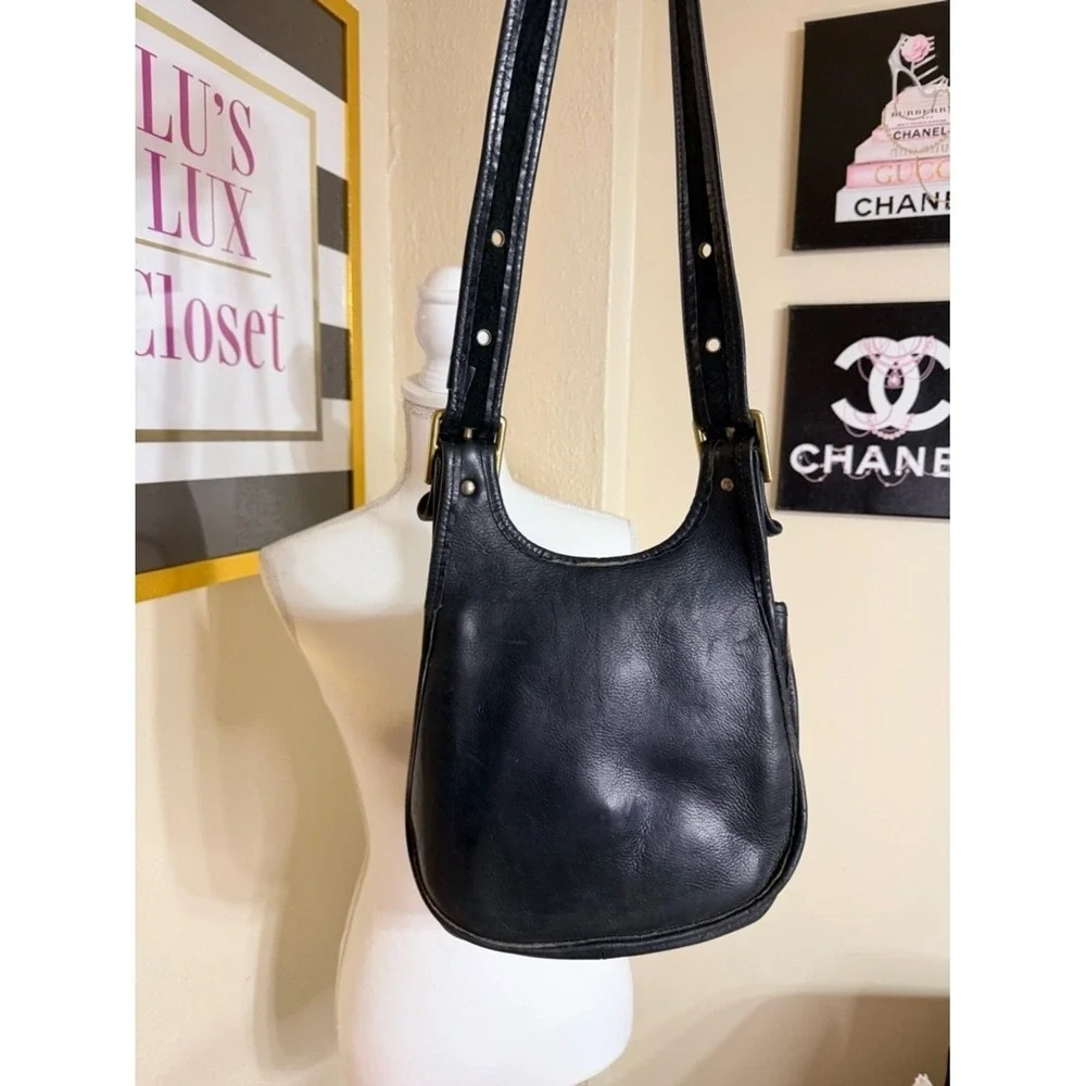 RARE!!! VINTAGE 1970s Coach Bonnie‎ Cashin Crescent Saddle Bag